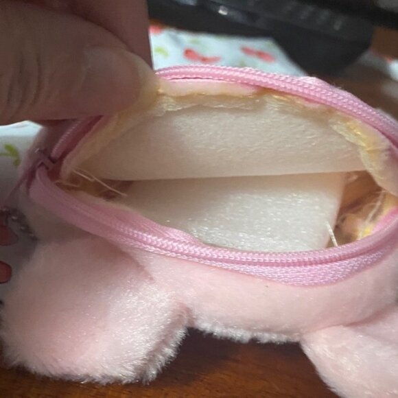 Disney Mickey Mouse Black and White Bag with Pink Piggy Plush - Picture 4 of 11